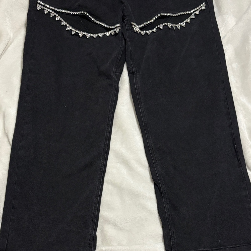 Embellished Black Jeans - Picture 2 of 4